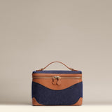 OLEADA Leather Handbag > Women Work Bag > Top Handle Bag > Shoulder Bag > Mini Bag Mini Anchor Bag NutsDenim