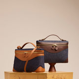 OLEADA Leather Handbag > Women Work Bag > Top Handle Bag > Shoulder Bag > Mini Bag Mini Anchor Bag NutsDenim