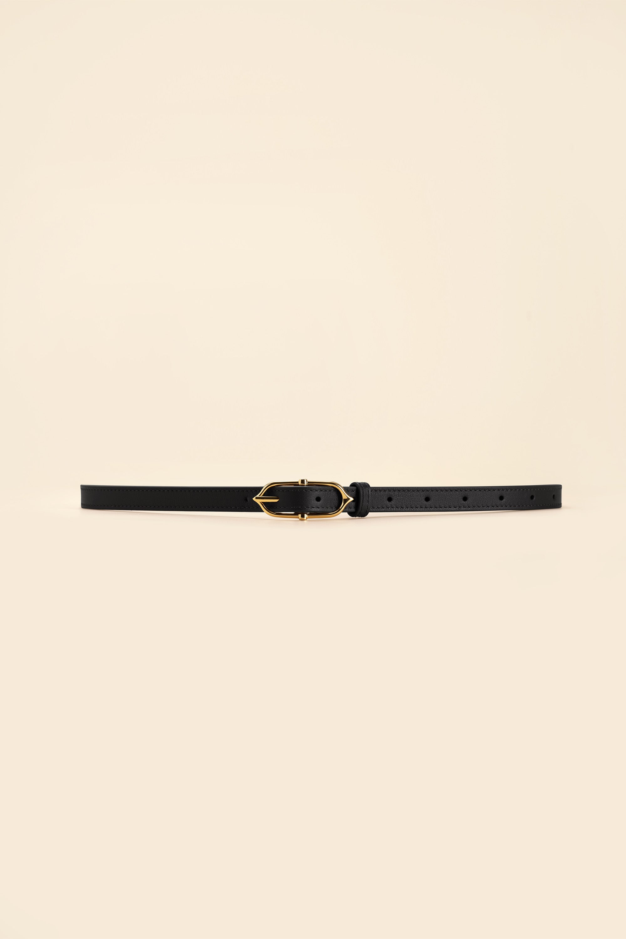 OLEADA NYC Apparel and Accessories > Women > Small Leather Goods > Leather Belt Color_Black Marea Belt