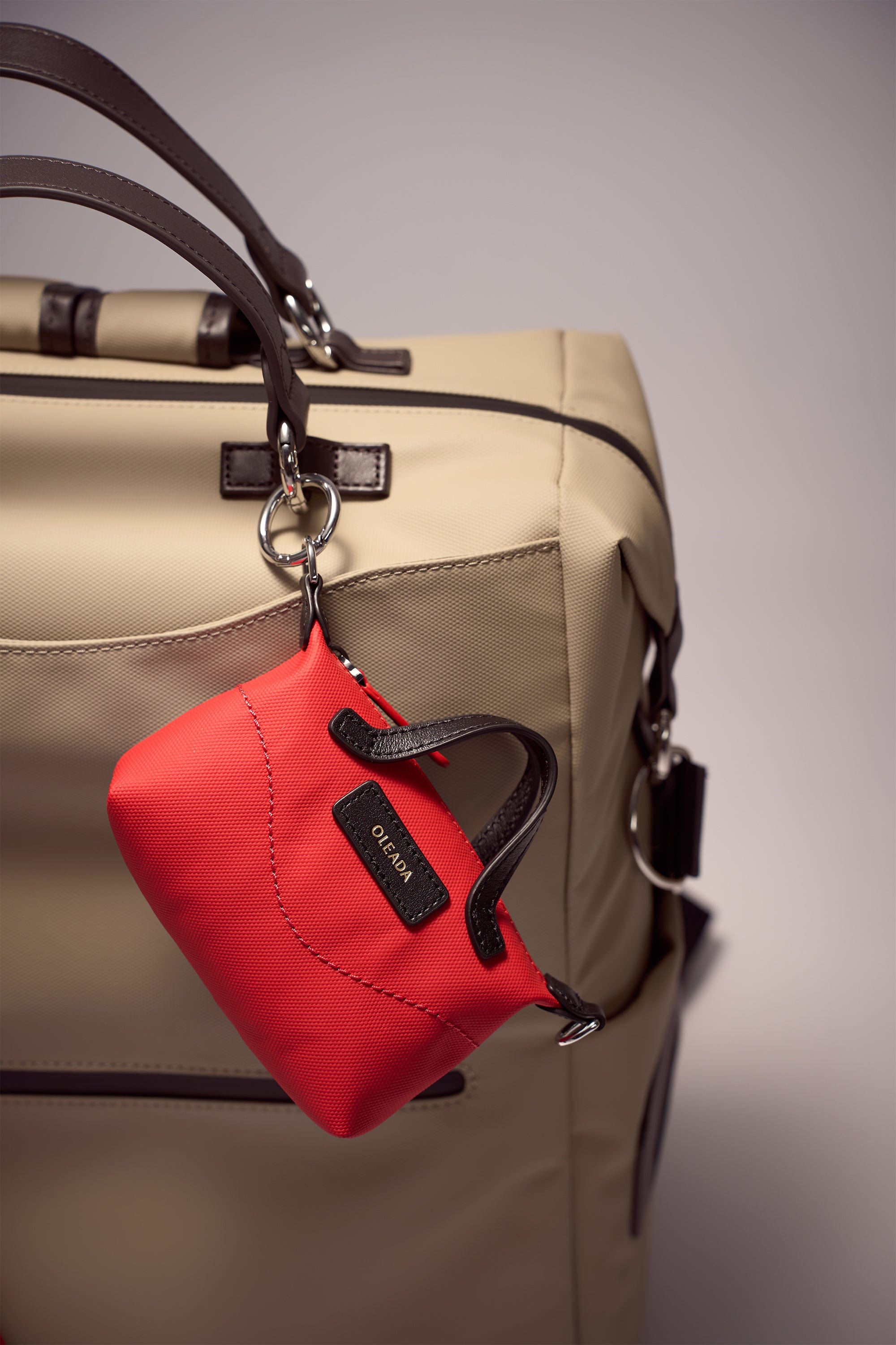 OLEADA NYC Apparel and Accessories > Women > Small Leather Goods > Leather Cardholder AnyWear AnyDuffle Charm