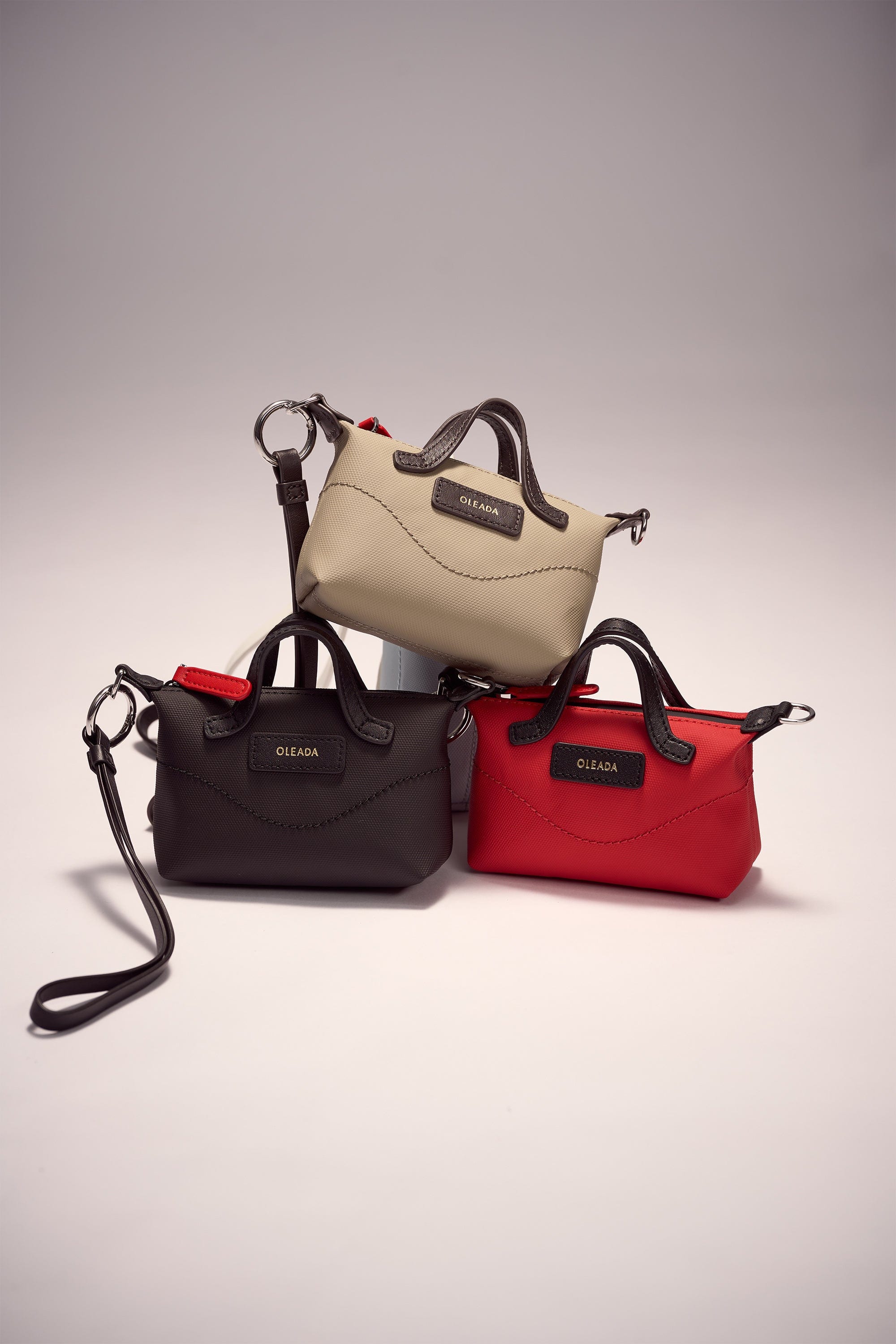 OLEADA NYC Apparel and Accessories > Women > Small Leather Goods > Leather Cardholder AnyWear AnyDuffle Charm