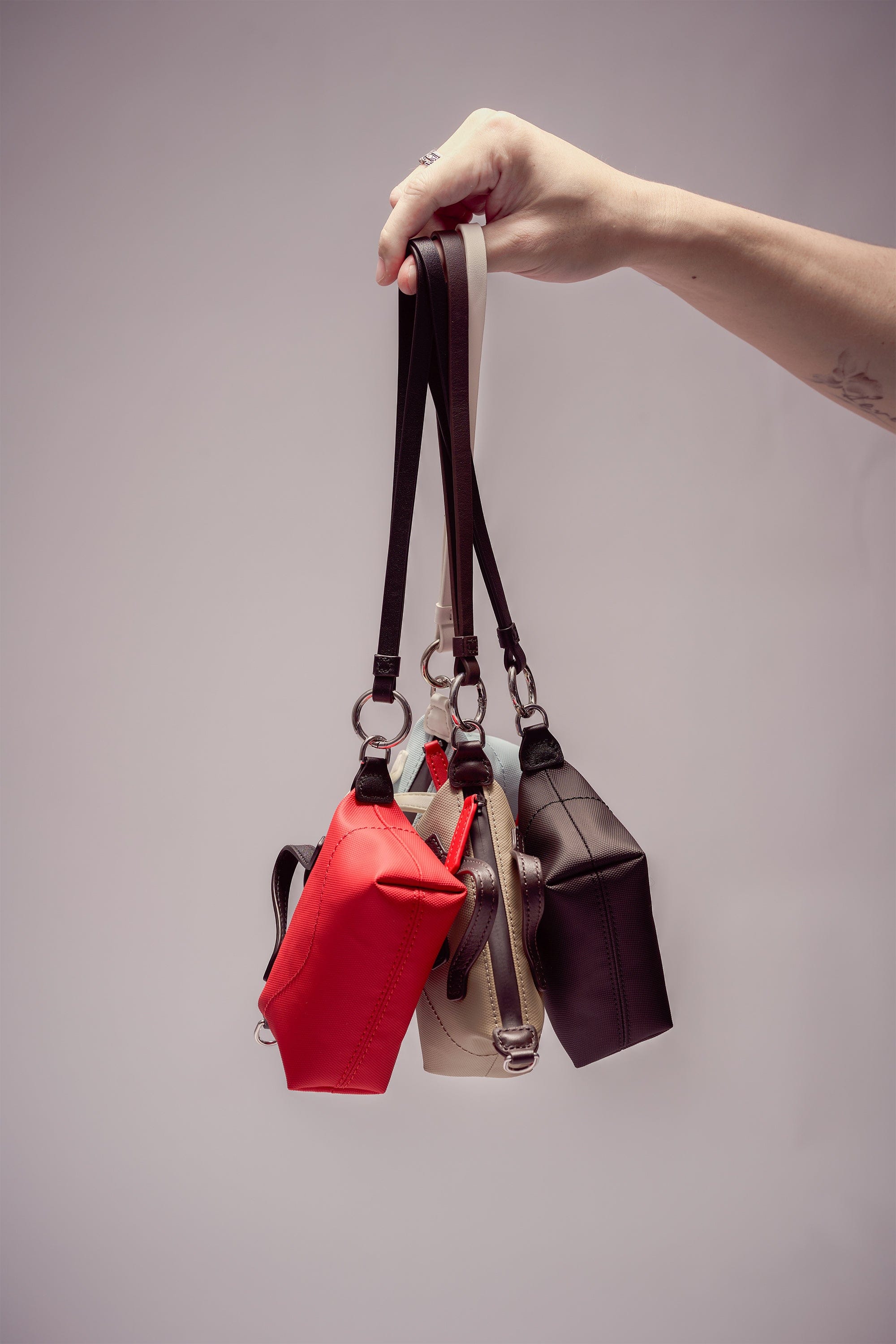 OLEADA NYC Apparel and Accessories > Women > Small Leather Goods > Leather Cardholder AnyWear AnyDuffle Charm