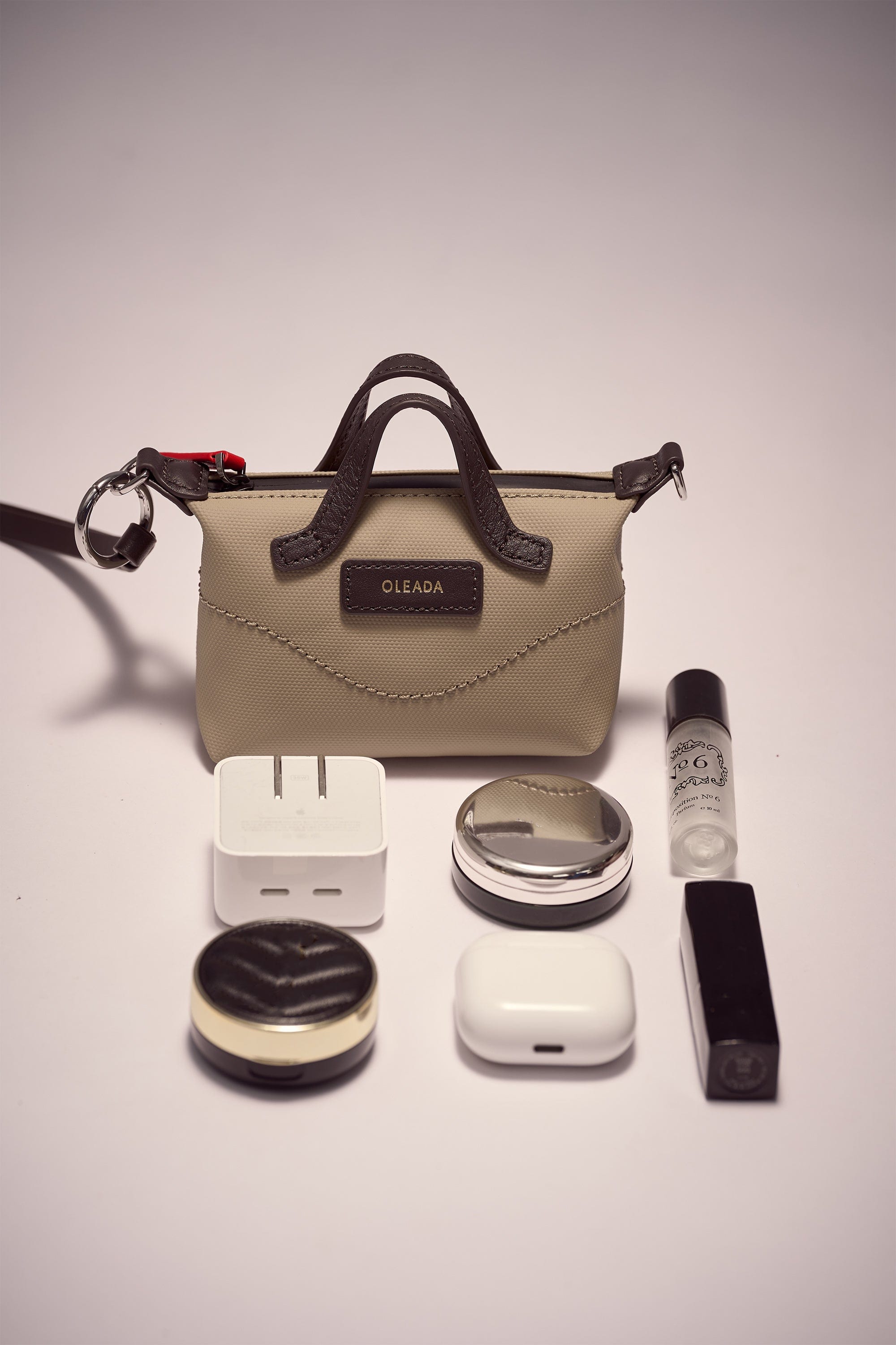 OLEADA NYC Apparel and Accessories > Women > Small Leather Goods > Leather Cardholder AnyWear AnyDuffle Charm