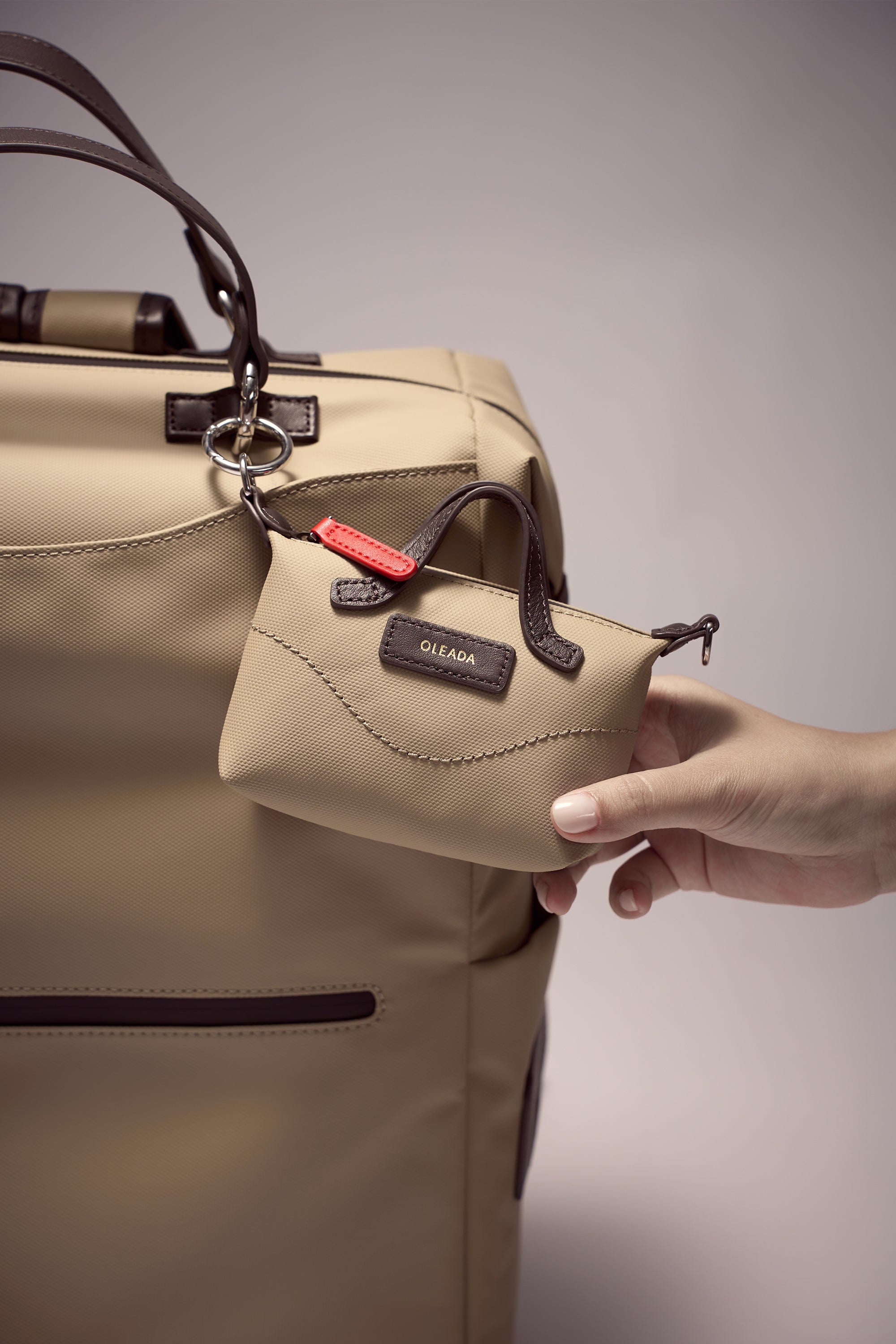 OLEADA NYC Apparel and Accessories > Women > Small Leather Goods > Leather Cardholder AnyWear AnyDuffle Charm