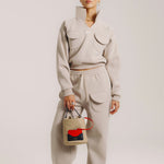 OLEADA NYC Apparel and Accessories > Women > Small Leather Goods > Leather Cardholder Color_Abu Dhabi AnyBucket