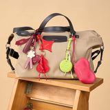 OLEADA NYC Apparel and Accessories > Women > Small Leather Goods > Leather Cardholder Color_Love Match Game Changer Charm