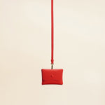 OLEADA NYC Apparel and Accessories > Women > Small Leather Goods > Leather Cardholder Color_Rouge Brisa Card Holder