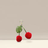 OLEADA NYC Apparel and Accessories > Women > Small Leather Goods > Leather Cardholder Color_Tropical Berry Beach Charm