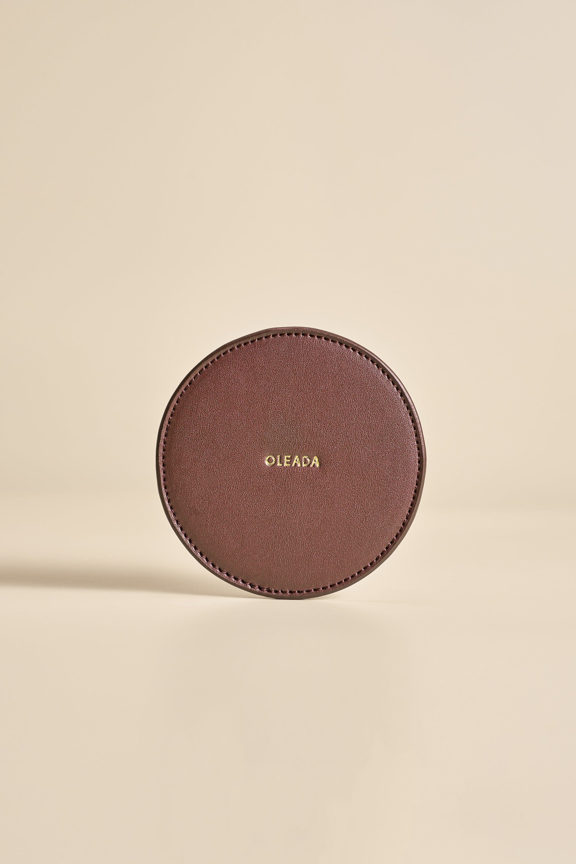 OLEADA NYC Apparel and Accessories > Women > Small Leather Goods > Leather Cardholder Sip N Stay Coasters (Set of 4)