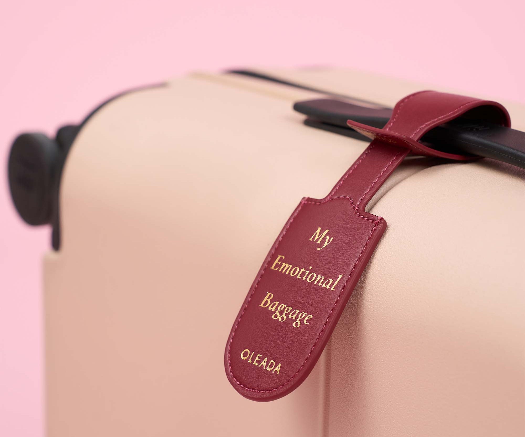 OLEADA NYC Apparel and Accessories > Women > Small Leather Goods > Leather Case Atlas Emotional Support Luggage Tag