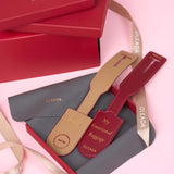 OLEADA NYC Apparel and Accessories > Women > Small Leather Goods > Leather Case Atlas Emotional Support Luggage Tag