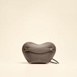 OLEADA NYC Apparel and Accessories > Women > Small Leather Goods > Leather Case Color_Ash Large Le Coeur