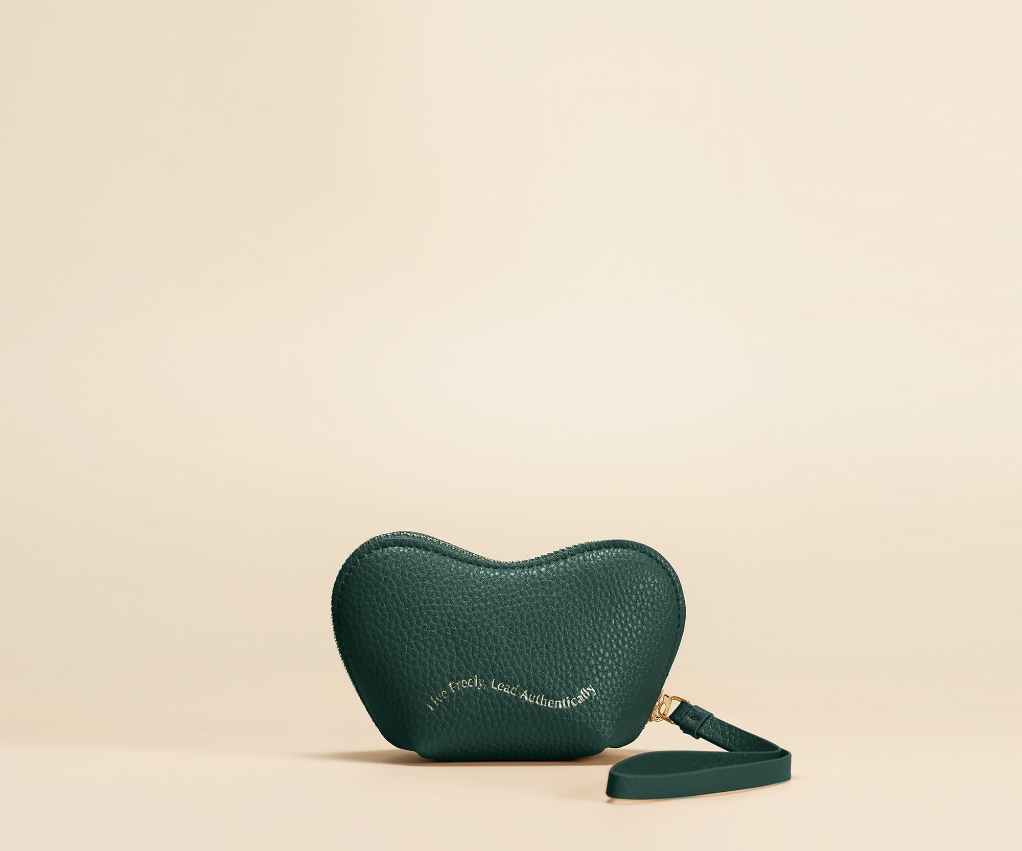 OLEADA NYC Apparel and Accessories > Women > Small Leather Goods > Leather Case Color_Cedar The Mini Love Pouch