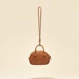 OLEADA NYC Apparel and Accessories > Women > Small Leather Goods > Leather Case Color_Chestnut Marina Carryall Charm