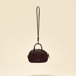 OLEADA NYC Apparel and Accessories > Women > Small Leather Goods > Leather Case Color_Chocolate Marina Carryall Charm