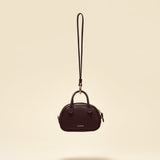 OLEADA NYC Apparel and Accessories > Women > Small Leather Goods > Leather Case Color_Chocolate Marina Carryall Charm