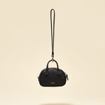OLEADA NYC Apparel and Accessories > Women > Small Leather Goods > Leather Case Color_Onyx Marina Carryall Charm