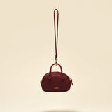 OLEADA NYC Apparel and Accessories > Women > Small Leather Goods > Leather Case Color_Scarlet Marina Carryall Charm