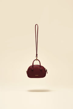 OLEADA NYC Apparel and Accessories > Women > Small Leather Goods > Leather Case Color_Scarlet Marina Carryall Charm