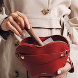 OLEADA NYC Apparel and Accessories > Women > Small Leather Goods > Leather Case Large Le Coeur