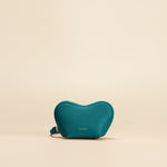 OLEADA NYC Apparel and Accessories > Women > Small Leather Goods > Leather Case Mini Le Coeur Pouch
