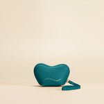 OLEADA NYC Apparel and Accessories > Women > Small Leather Goods > Leather Case Mini Le Coeur Pouch
