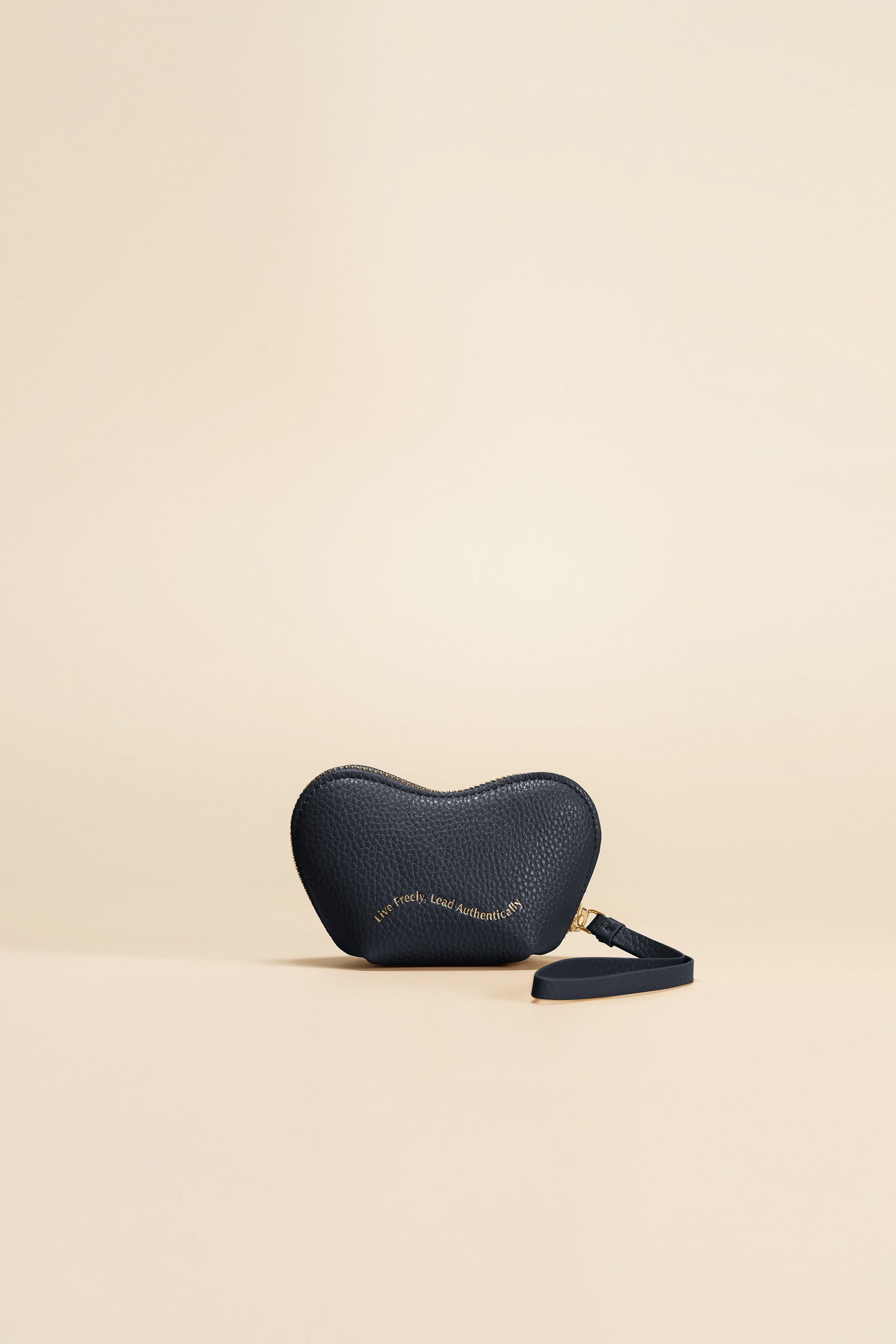 OLEADA NYC Apparel and Accessories > Women > Small Leather Goods > Leather Case Mini Le Coeur Pouch