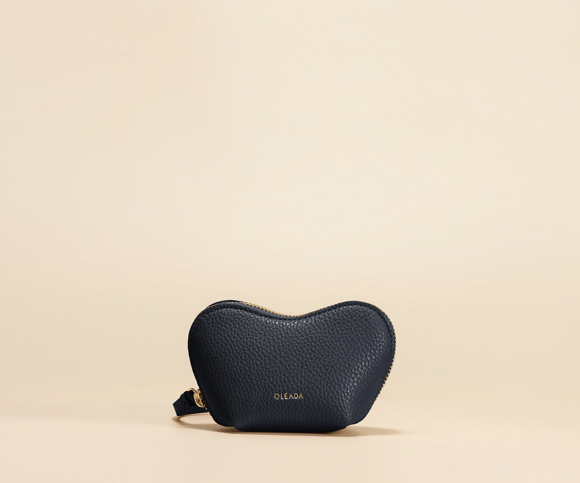 OLEADA NYC Apparel and Accessories > Women > Small Leather Goods > Leather Case Mini Le Coeur Pouch