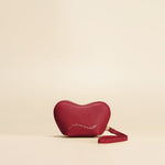 OLEADA NYC Apparel and Accessories > Women > Small Leather Goods > Leather Case Mini Le Coeur Pouch