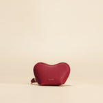 OLEADA NYC Apparel and Accessories > Women > Small Leather Goods > Leather Case Mini Le Coeur Pouch