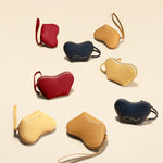 OLEADA NYC Apparel and Accessories > Women > Small Leather Goods > Leather Case Mini Le Coeur Pouch