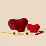 OLEADA NYC Apparel and Accessories > Women > Small Leather Goods > Leather Case The Mini Love Pouch