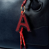 OLEADA NYC Apparel and Accessories > Women > Small Leather Goods > Leather Charm Color_Scarlet Letter A Scarlet