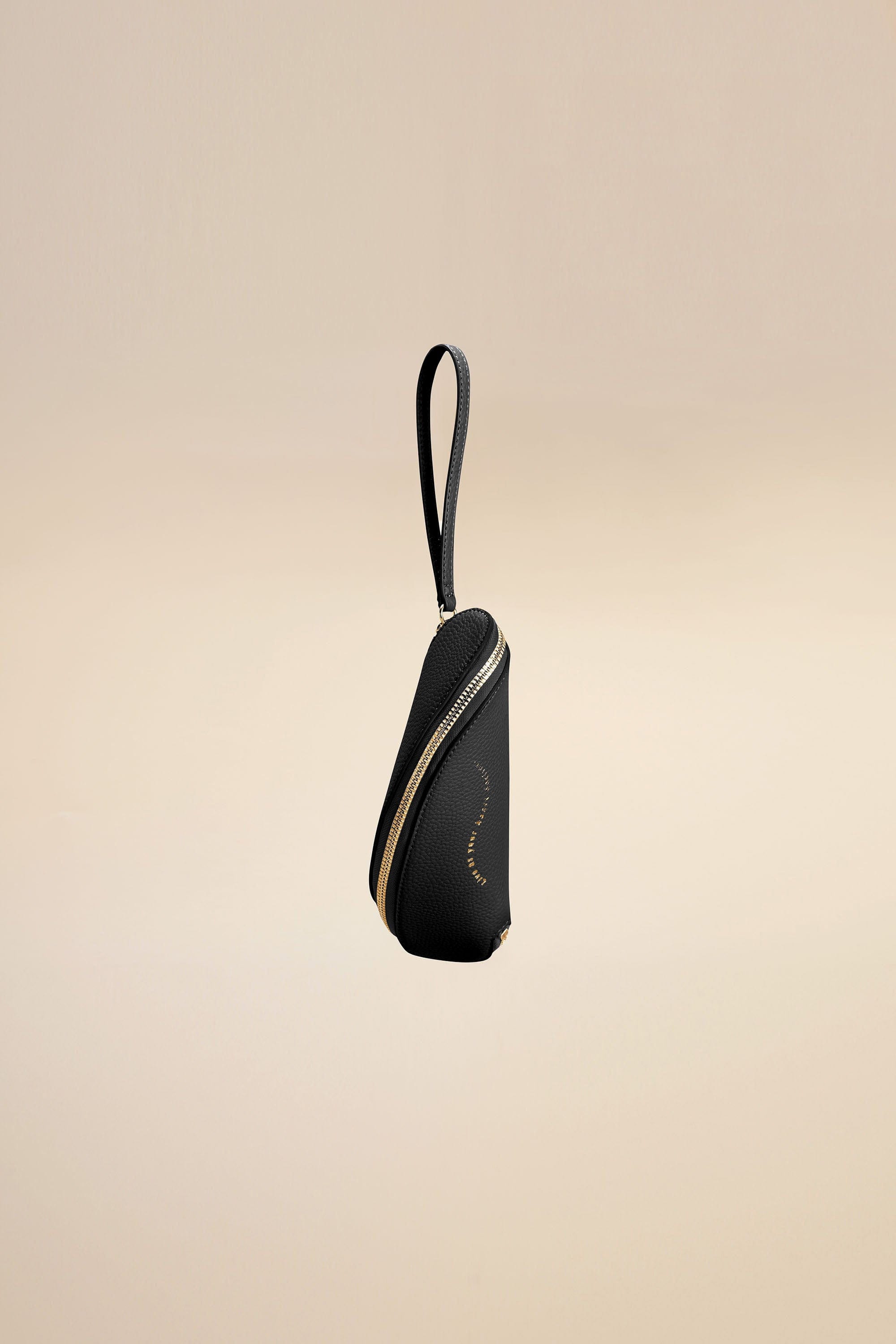 OLEADA NYC Apparel and Accessories > Women > Small Leather Goods > Leather Glasses Case Color_Caviar(G) Wavy Case