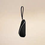 OLEADA NYC Apparel and Accessories > Women > Small Leather Goods > Leather Glasses Case Color_Caviar(S) Wavy Case