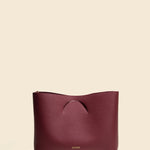 OLEADA NYC Apparel and Accessories > Women > Small Leather Goods > Leather Hand Bag Color_Scarlet Book Tote