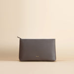 OLEADA NYC Apparel and Accessories > Women > Small Leather Goods > Leather Passport Holder Color_Ash Jetsetter Toiletry Bag