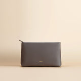 OLEADA NYC Apparel and Accessories > Women > Small Leather Goods > Leather Passport Holder Color_Ash Jetsetter Toiletry Bag
