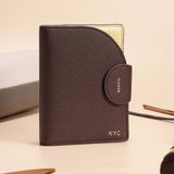 OLEADA NYC Apparel and Accessories > Women > Small Leather Goods > Leather Passport Holder Jet-set Passport Holder