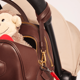 OLEADA NYC Apparel and Accessories > Women > Small Leather Goods >Leather Strap Color_Chocolate Stroll Link Strap (Set of 2)