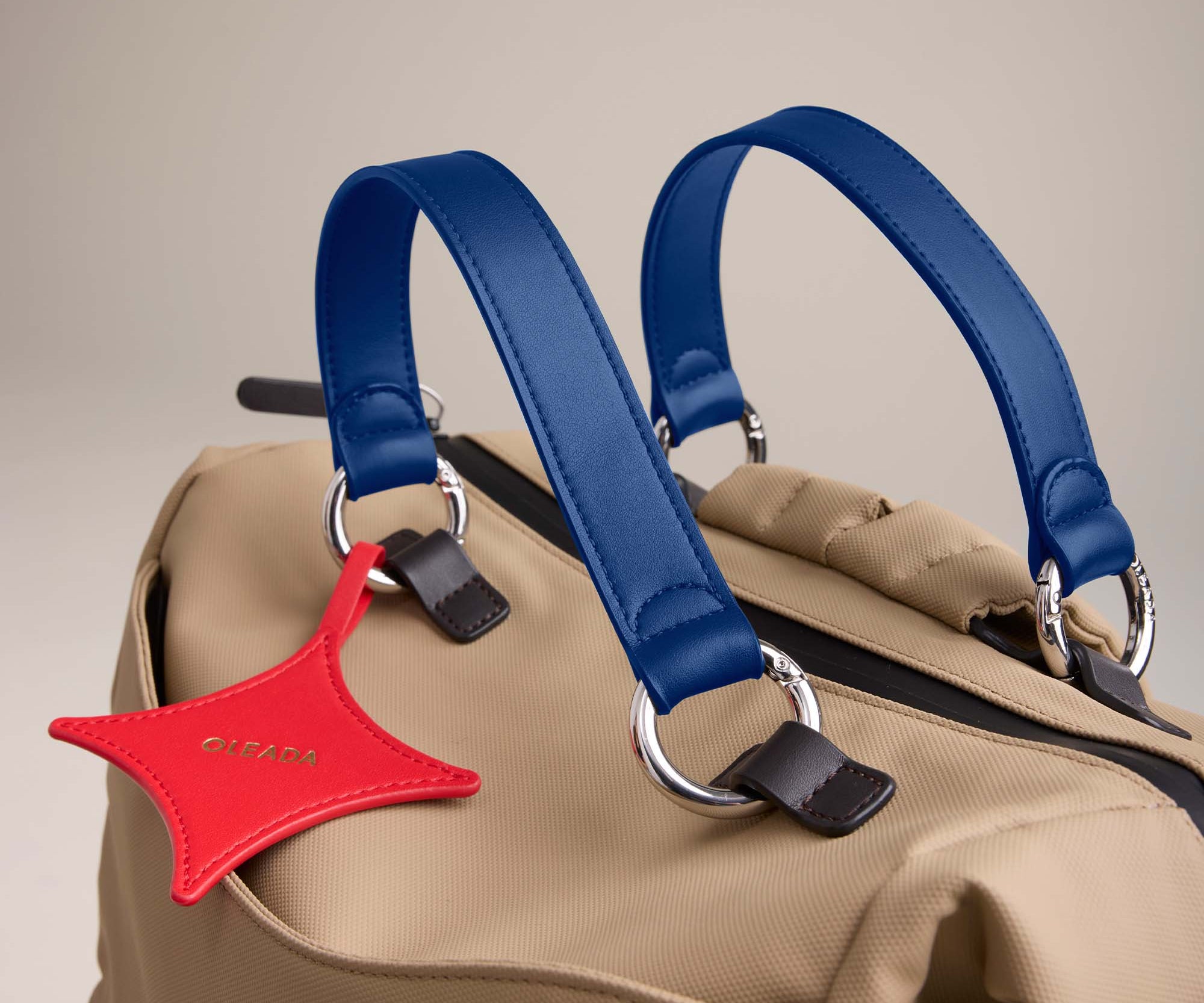 OLEADA NYC Apparel and Accessories > Women > Small Leather Goods > Leather Strap Color_Cobalt AnyBackpack Strap(Set of 2)
