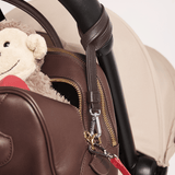 OLEADA NYC Apparel and Accessories > Women > Small Leather Goods >Leather Strap Color_Cocoa Stroll Link Strap (Set of 2)