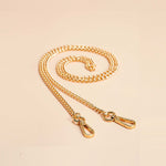 OLEADA NYC Apparel and Accessories > Women > Small Leather Goods > Leather Strap Color_Gold Chain Bag Strap