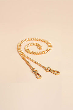 OLEADA NYC Apparel and Accessories > Women > Small Leather Goods > Leather Strap Color_Gold Chain Bag Strap