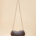 OLEADA NYC Apparel and Accessories > Women > Small Leather Goods > Leather Strap Color_Gold Chain Bag Strap