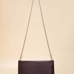 OLEADA NYC Apparel and Accessories > Women > Small Leather Goods > Leather Strap Color_Gold Chain Bag Strap