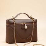 OLEADA NYC Apparel and Accessories > Women > Small Leather Goods > Leather Strap Color_Gold Chain Bag Strap