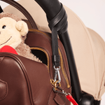 OLEADA NYC Apparel and Accessories > Women > Small Leather Goods >Leather Strap Color_Onyx(S) Stroll Link Strap (Set of 2)