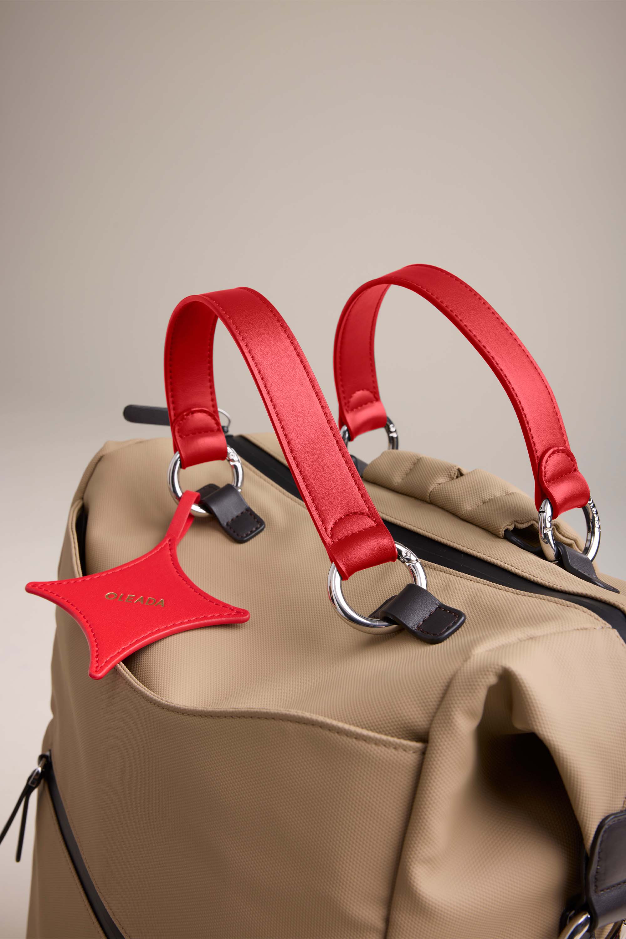 OLEADA NYC Apparel and Accessories > Women > Small Leather Goods > Leather Strap Color_Rouge AnyBackpack Strap(Set of 2)