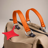 OLEADA NYC Apparel and Accessories > Women > Small Leather Goods > Leather Strap Color_Tangerine AnyBackpack Strap(Set of 2)